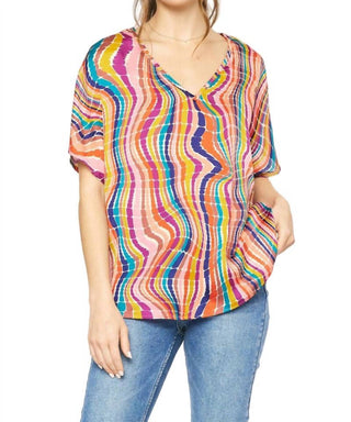 Entro - Kaleidoscope V-neck Top