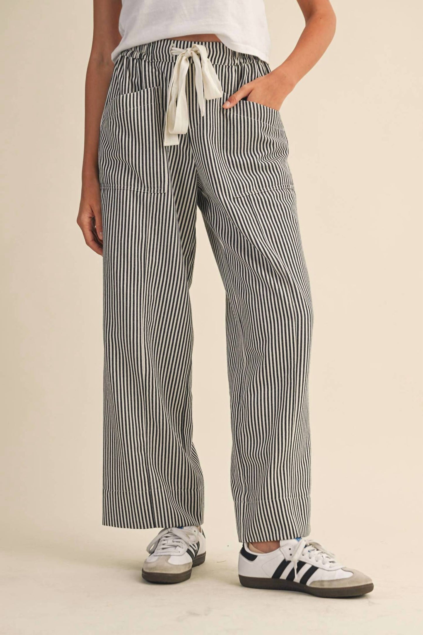 &Merci - Striped Wide Leg Pants