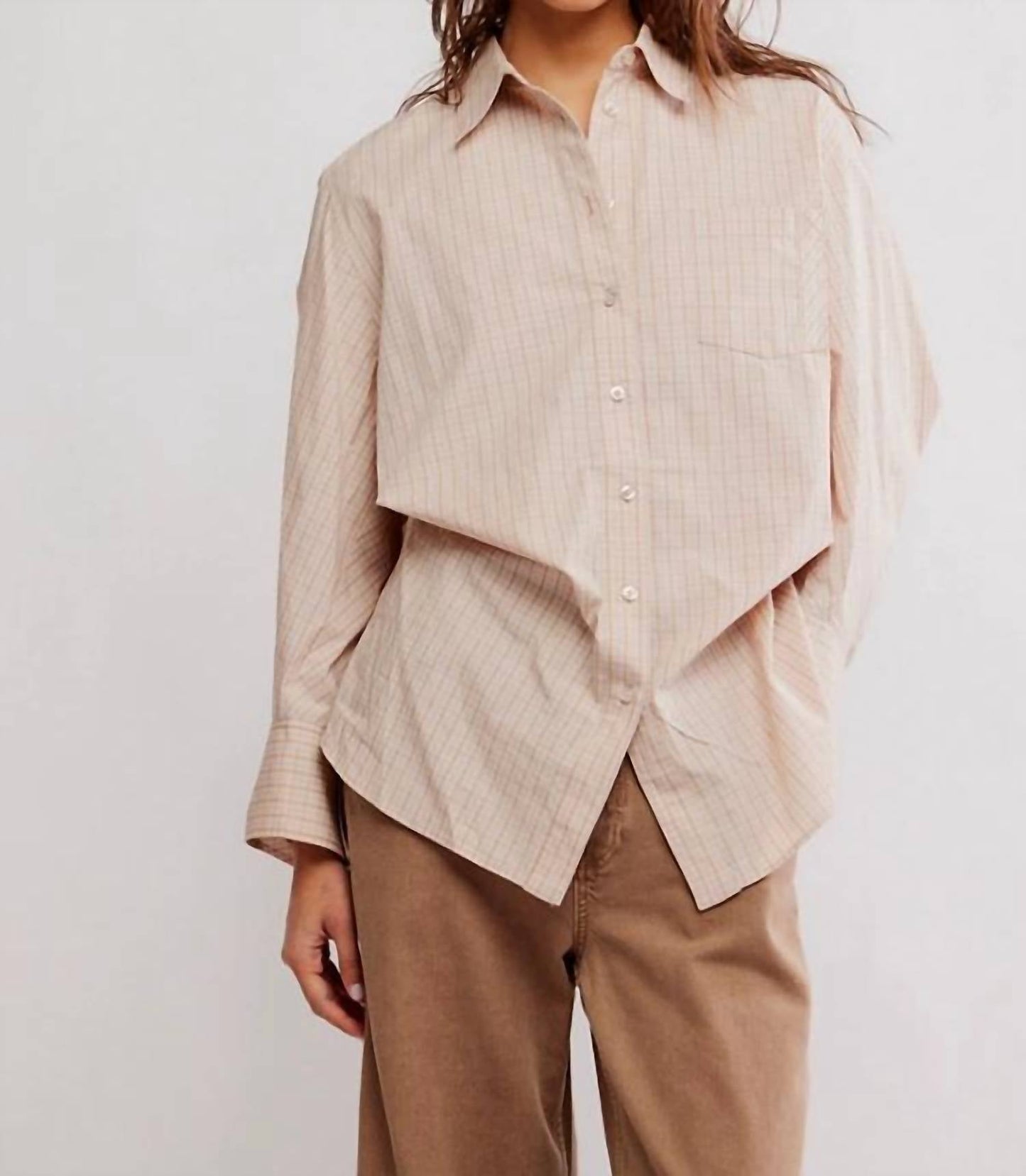 Free People - Sabine Tailored Stripe Button-up Shirt