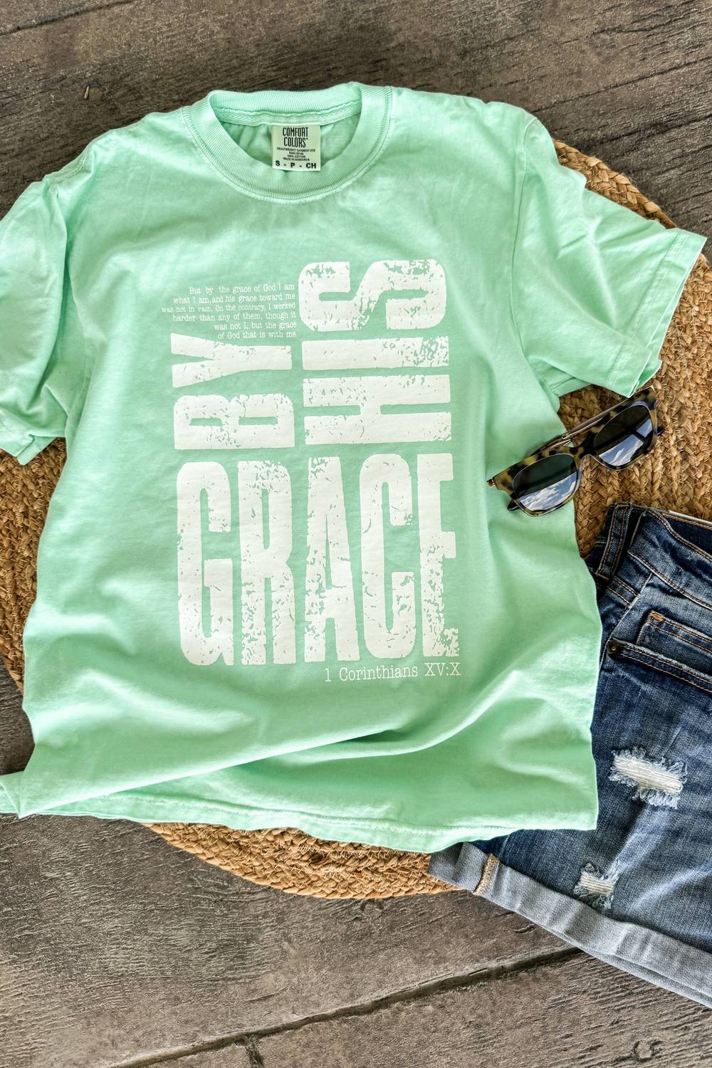 Comfort Colors - By His Grace Tee