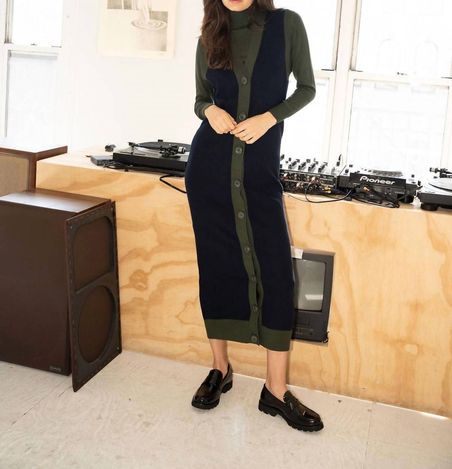 Mima Rosso - Green Knit Top