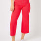 Judy Blue - High Waist Garment Dyed Tummy Control Crop Wide Leg Pants