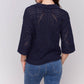Charlie B - Lightweight Open Weave Pointelle Sweater