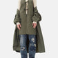 Ganni - Tech Seersucker Oversized Shell Coat