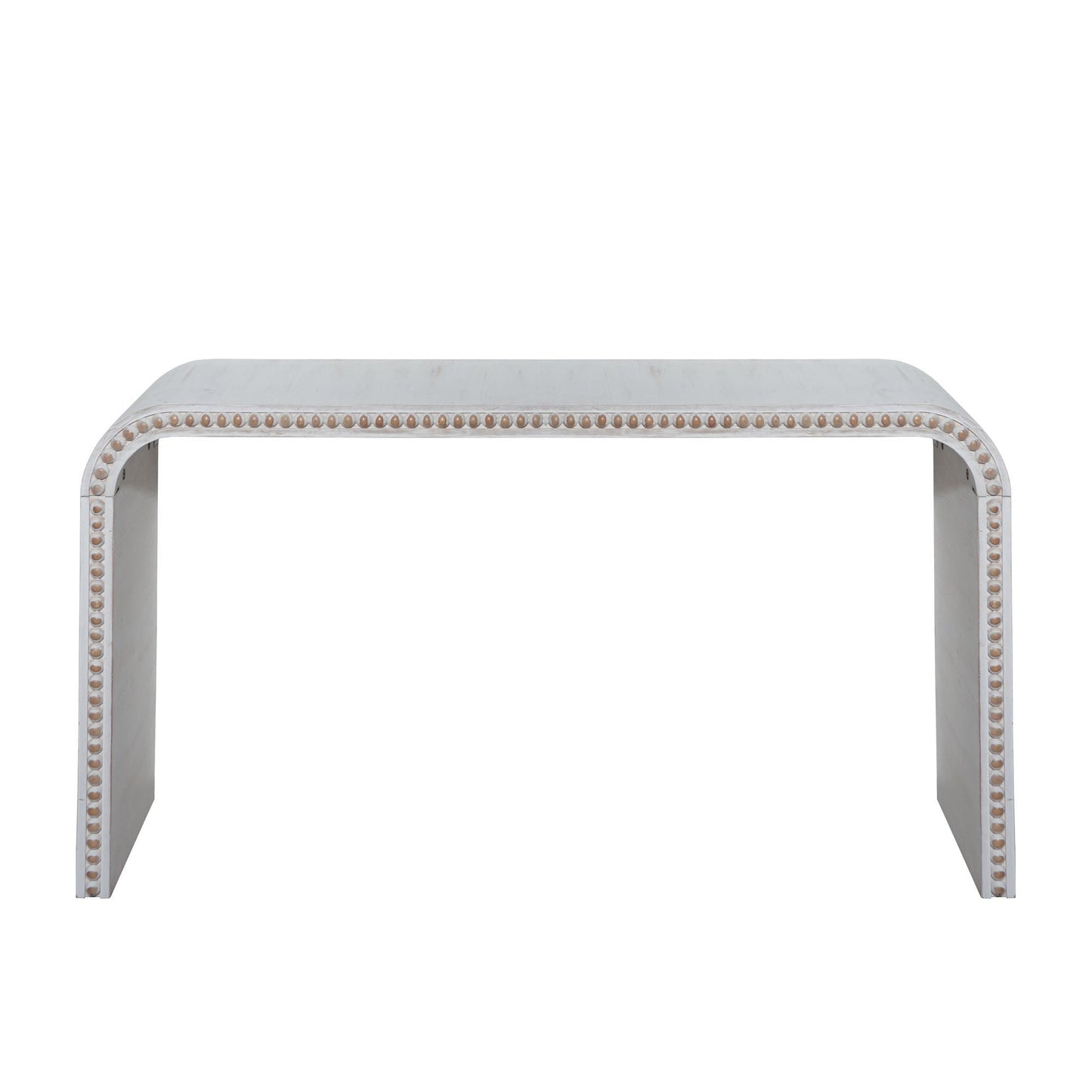 Washed White Console Table, 59in Entryway Table