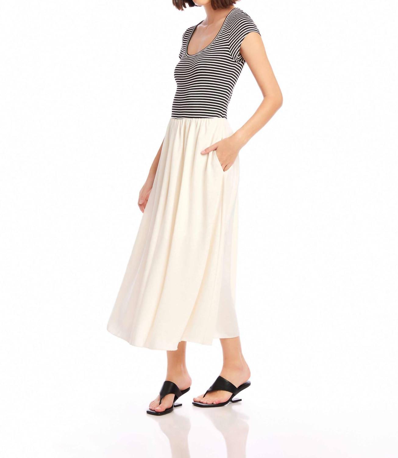 Fifteen Twenty - Contrast Hem Sylvie Maxi Dress