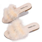 Cape Robbin - Women's Easter Furry Feather Sandals