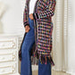 Angel Wings By Lucy - Full Size Open Front Fringe Hem Cardigan