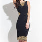 Rachel Allan - Beaded Jersey Cocktail Dress