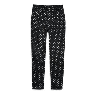 Topshop - High Rise Polka Dot Mom Jeans