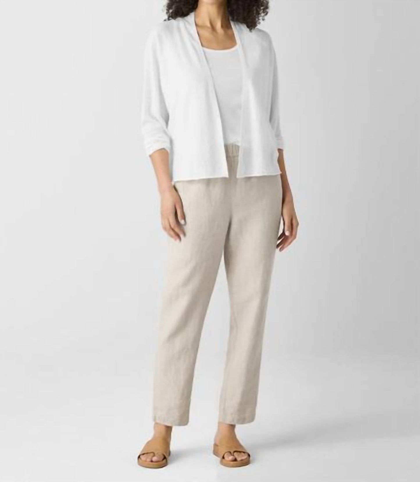 Eileen Fisher - Raglan Sleeve Linen Cardigan