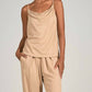 Elan - SPAGHETTI STRAPS DRAPE FRONT TOP
