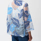 Joseph Ribkoff - Leaf Print Sheer Quarter Sleeve Jacket