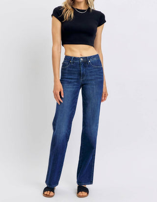 Judy Blue - Mid Rise Tummy Control Classic Straight Jean
