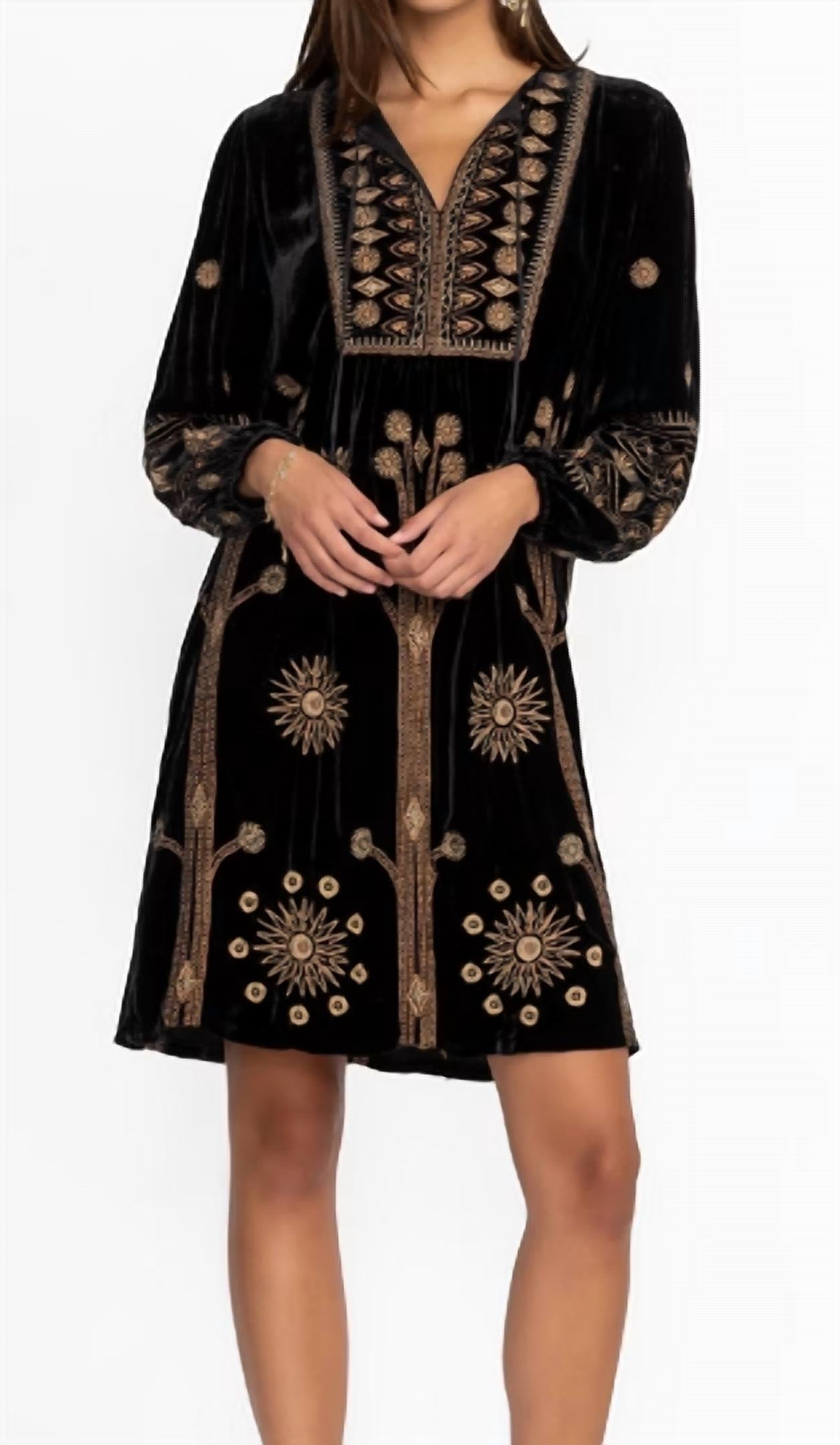 Johnny Was - Heidi Velvet Yoke Dress