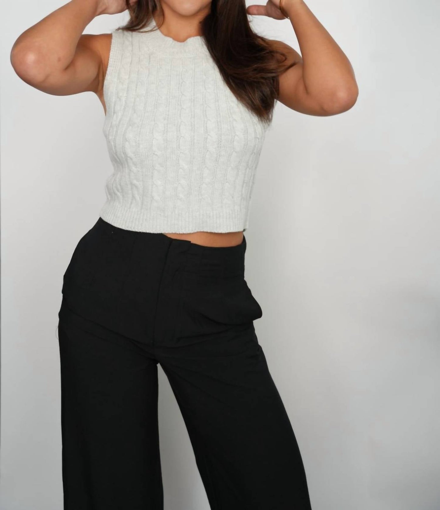 Falcon Park - Maverick Cable Knit Sweater Vest