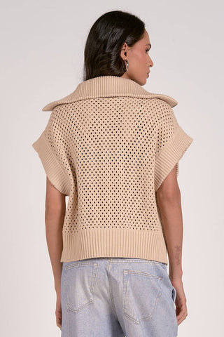 Elan - Luna Quarter Zip Sweater