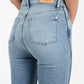 7 For All Mankind - Pre-loved High Rise Skim Kick With Raw Cut Jeans