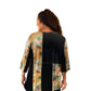On The Plus Side - Print Block 3/4 Sleeve Tunic - Plus