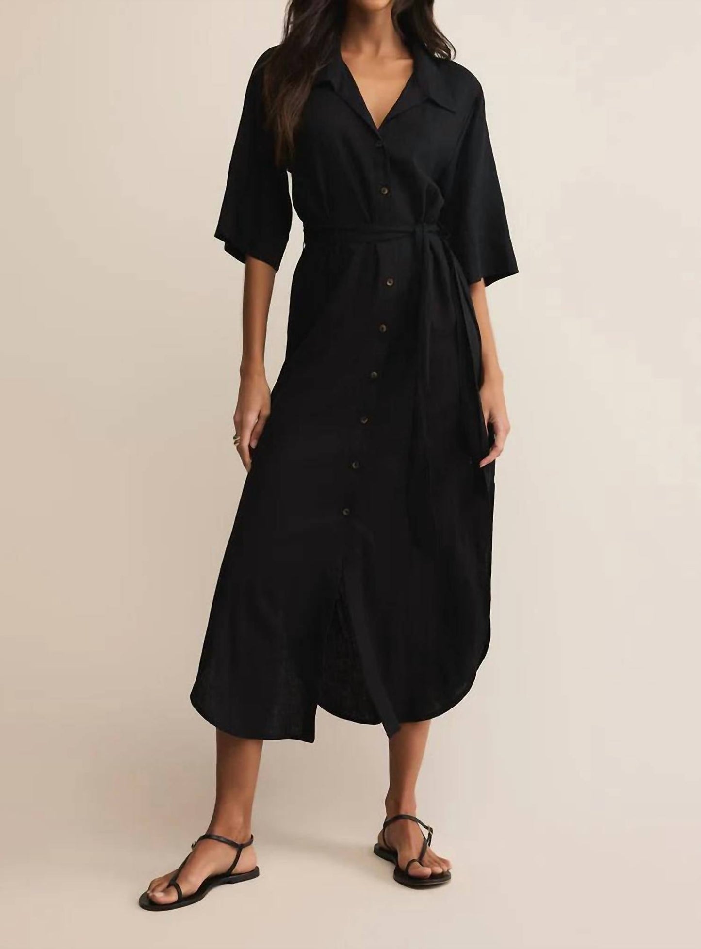 Z Supply - Brise Linen Midi Shirt Dress