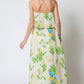 Aakaa - Tube elastic waised belted maxi Dress