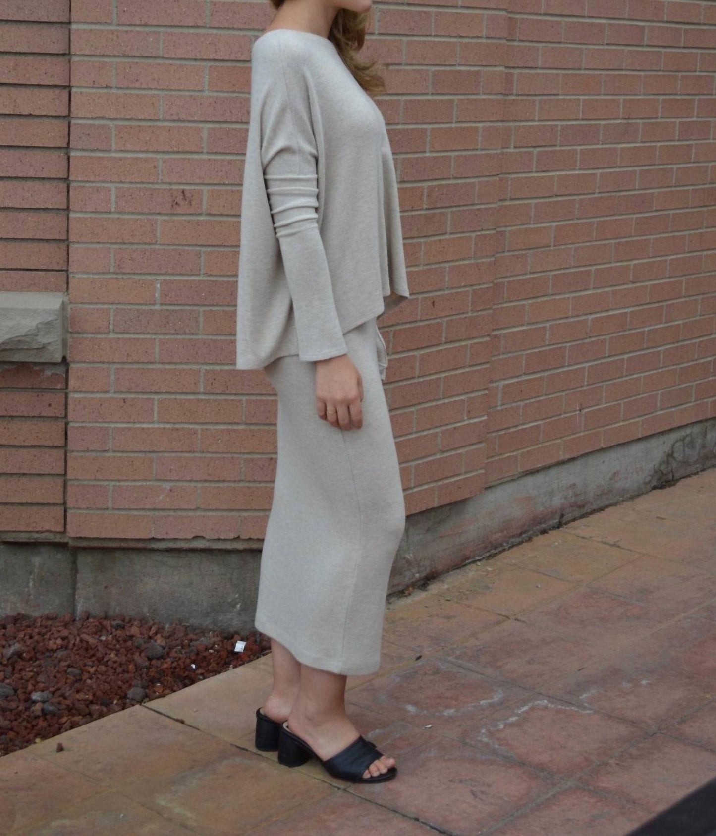 Beautiful People - Brushed Jersey Pencil Midi Skirt