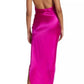 Amanda Uprichard - Elektra Gathered Silk Halter Gown