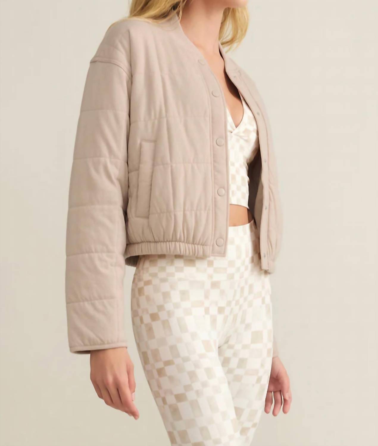 Z Supply - La Jolla Quilted Long Sleeve Jacket