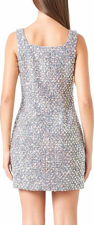 Endless Rose - Sequin Tweed Mini Dress