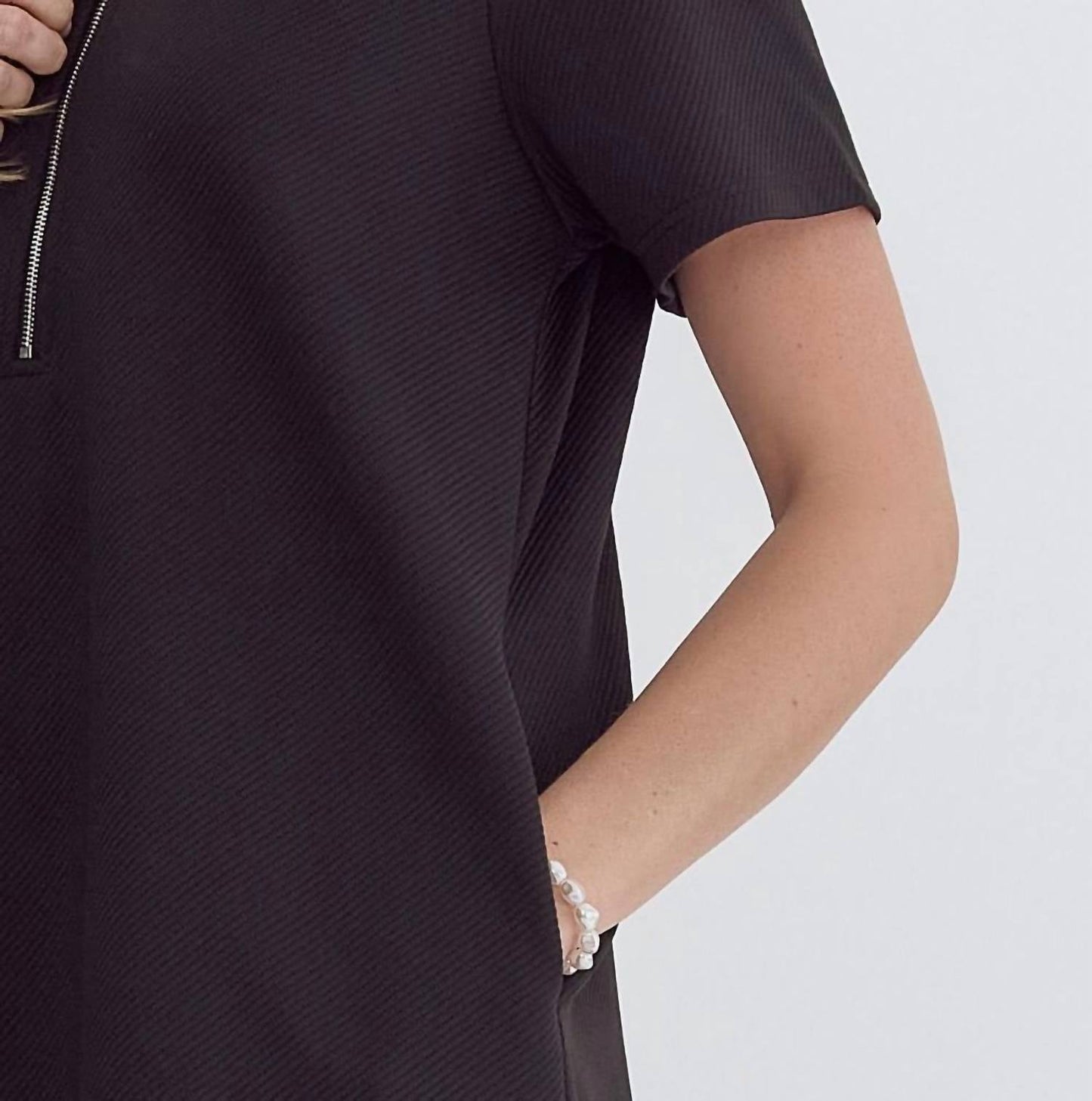 Entro - Feeling Like a Boss Textured Dress