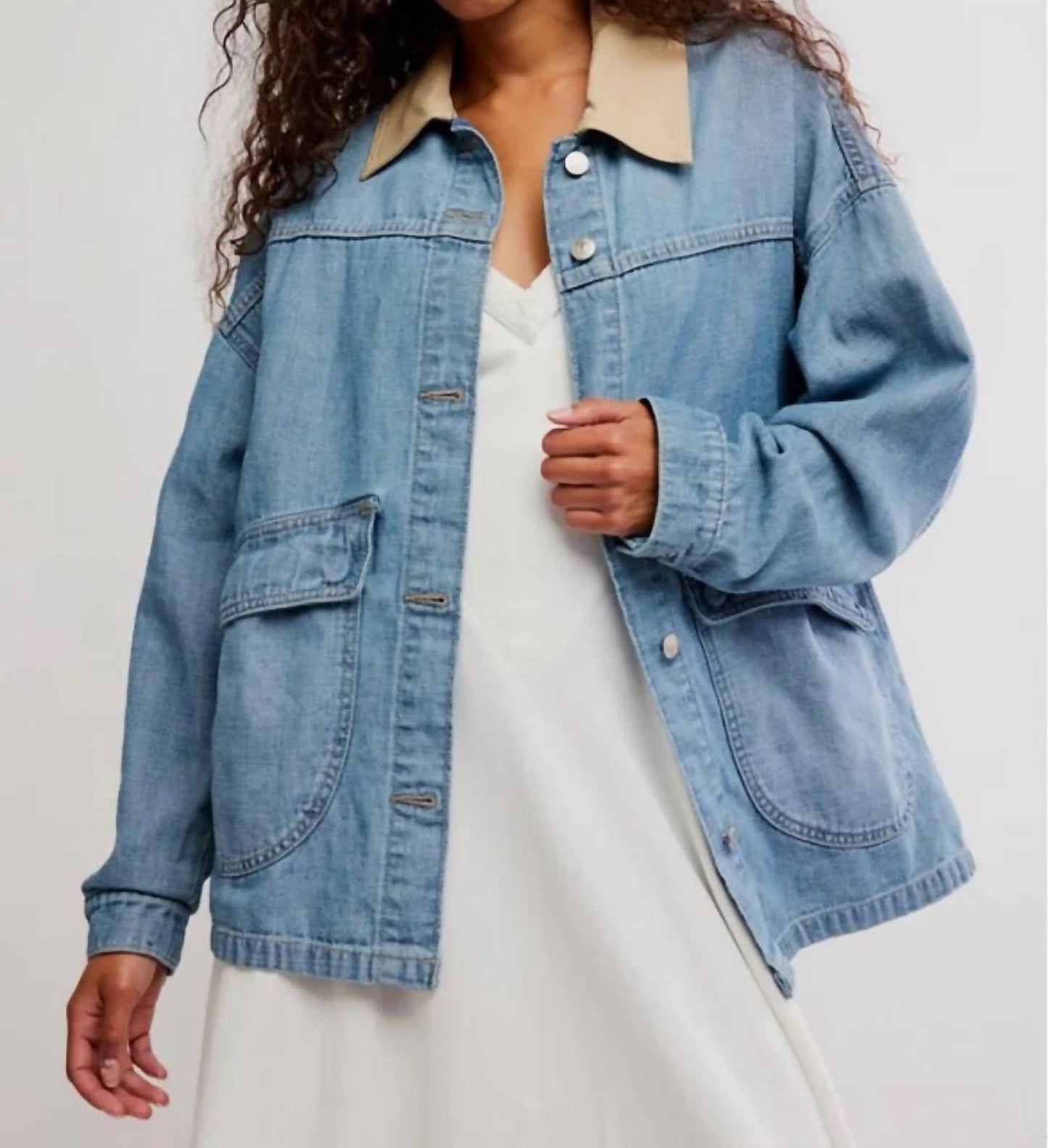Free People - Lemon Denim Jacket
