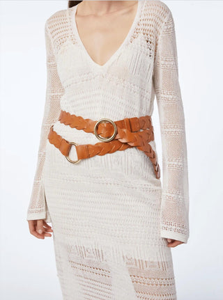 Frame - Women's Braided O Ring Wrap Belt