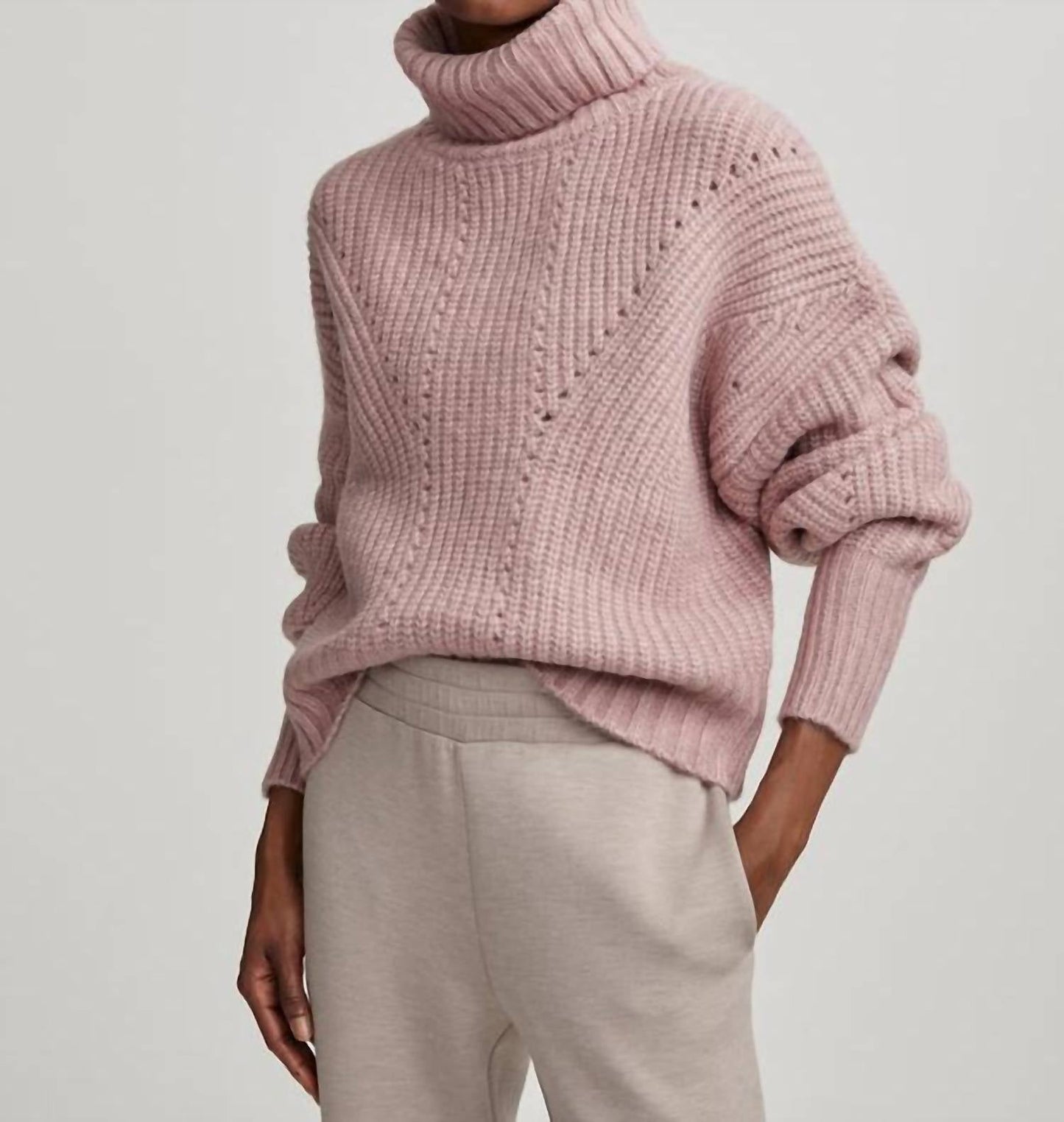 Varley - ROGAN CROPPED KNIT SWEATER