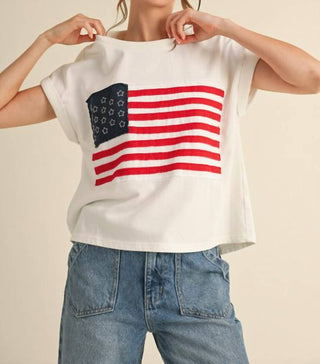 Jodifl - Ross American Flag Tee