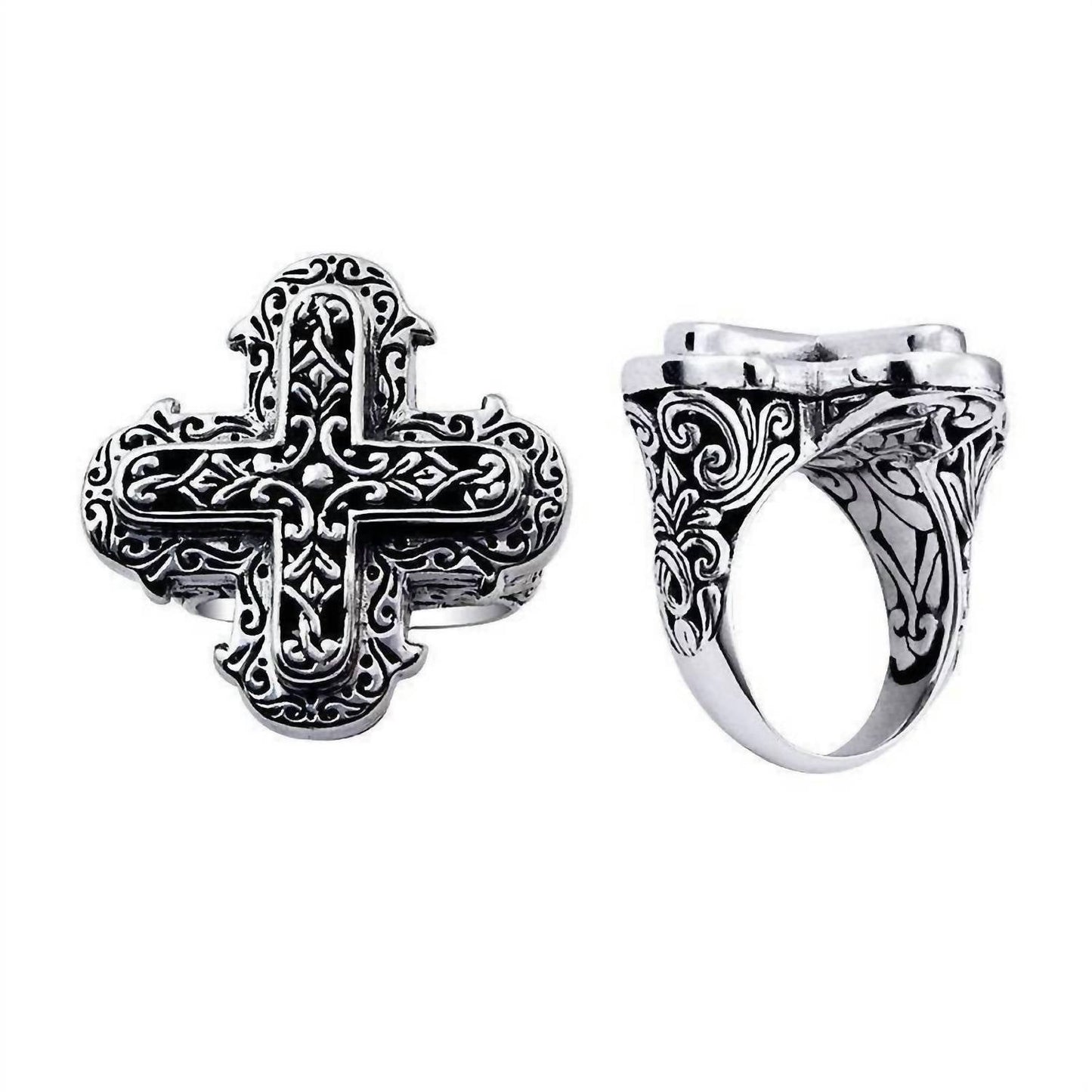 Bali - Women's Cross Shape Scroll Statement