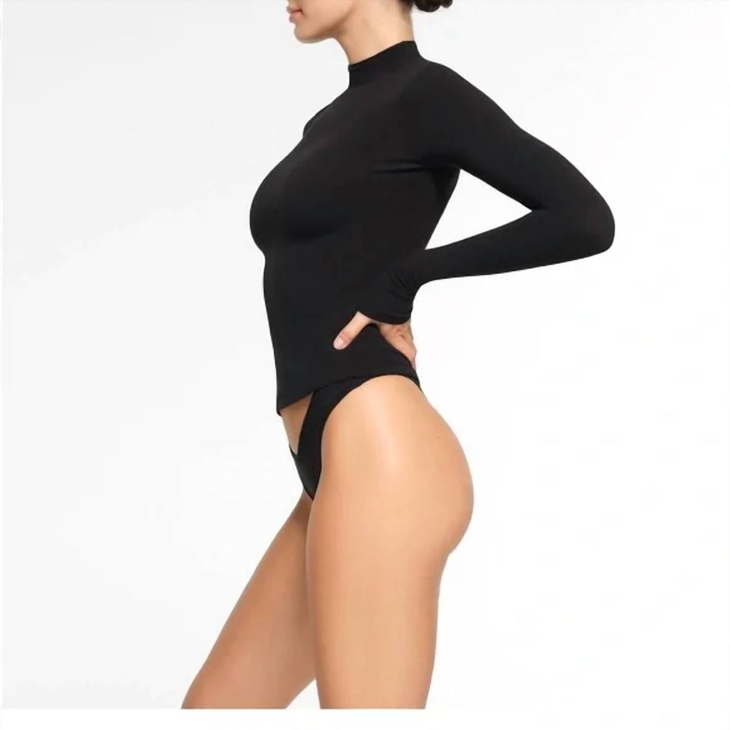 Skims - COTTON JERSEY TURTLENECK LONG SLEEVE TEE