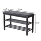 Shoe Bench With Cushion, Storage Seat For Entryway