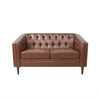 Sophisticated Loveseat With Diamond Stitched Detailing