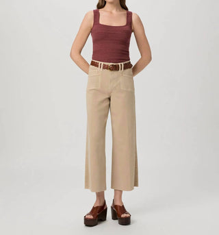 Paige - Anessa With Set In Pockets And Raw Hem Jean