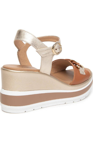 Nerogiardini - Women's Chain Ankle Strap Platform Wedge