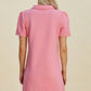 Double Take - Textured Short Sleeve Dress