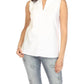 Joseph Ribkoff - Vanilla Pleated V-Neck Sleeveless Top
