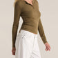 Z Supply - Scarlett Rib Henley Long Sleeve Top