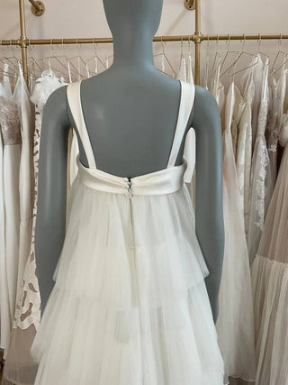 Amsale - Tiered Pleated Tulle Wedding Dress