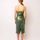 Amylynn - Denim Foil Coated Skirt