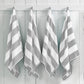 Cotton Velour Cabana Stripe Beach Towel - Novia Collection
