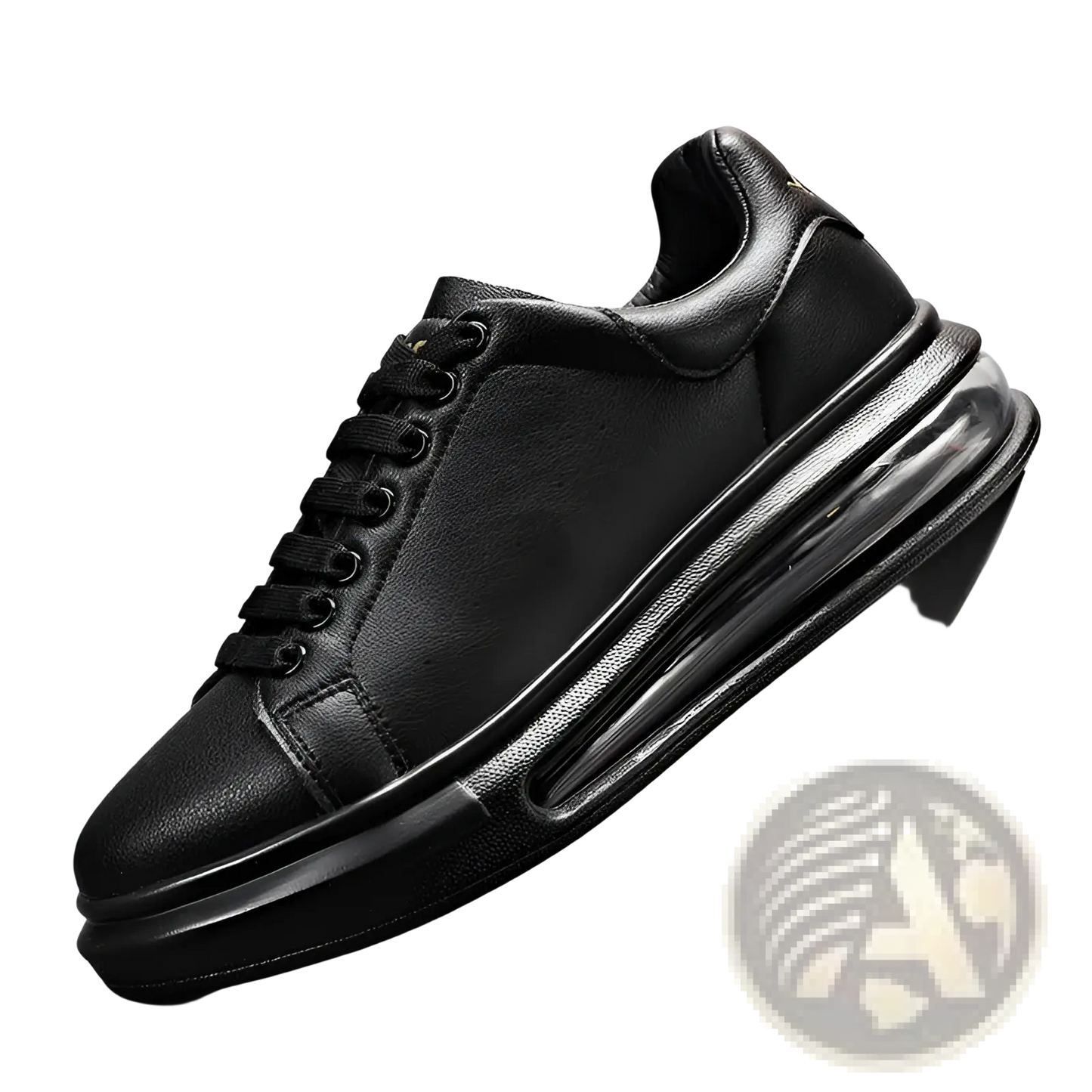 Air Cushion Sports Sneakers with Pu Leather Upper
