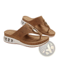Air Cushion Thong Sandals Wedge Leather Flip Flops