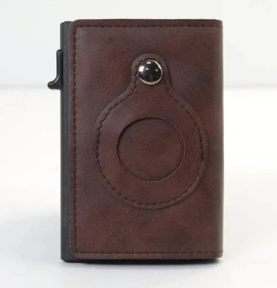 Rfid Slim Airtag Leather Wallet and Anti Theft Card Holder