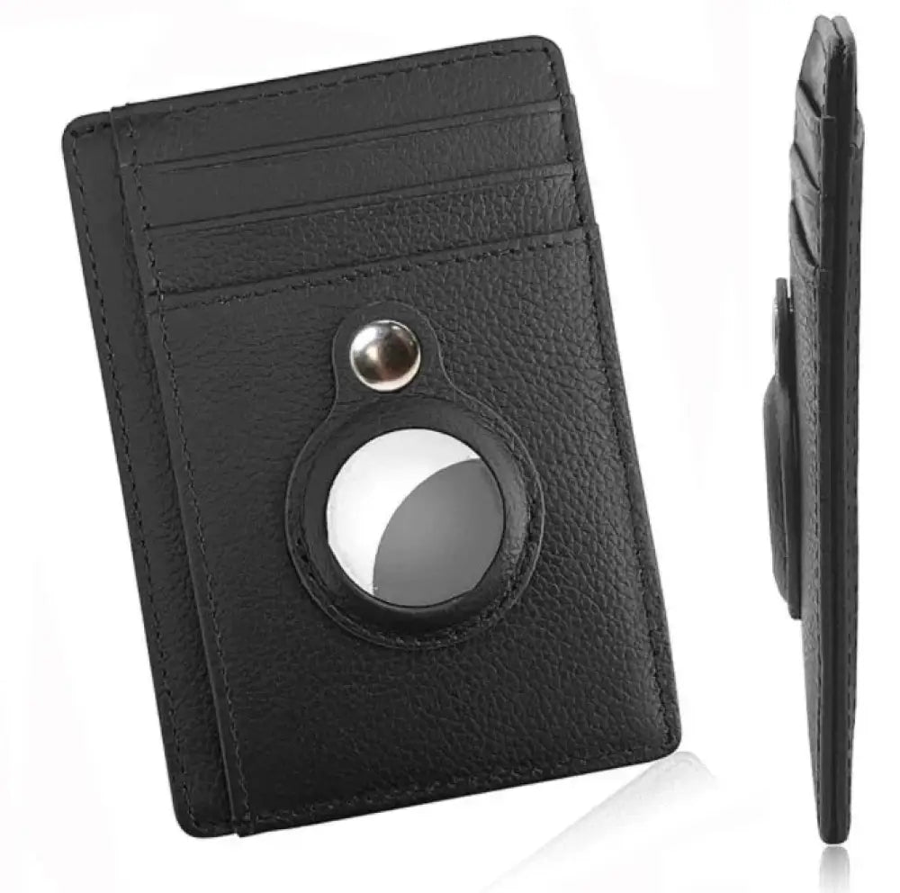 Rfid Slim Airtag Leather Wallet and Anti Theft Card Holder